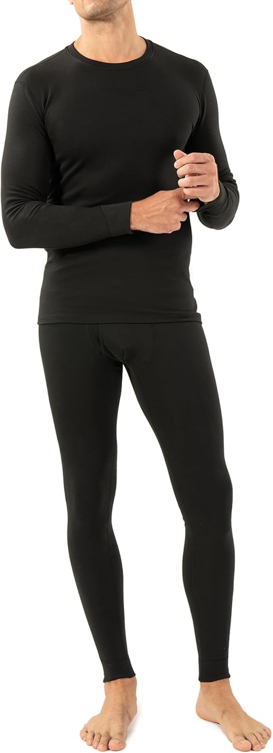 Men’s Lightweight Thermal Underwear - Breathable Comfort for Cool Weather, Ideal for Active Use