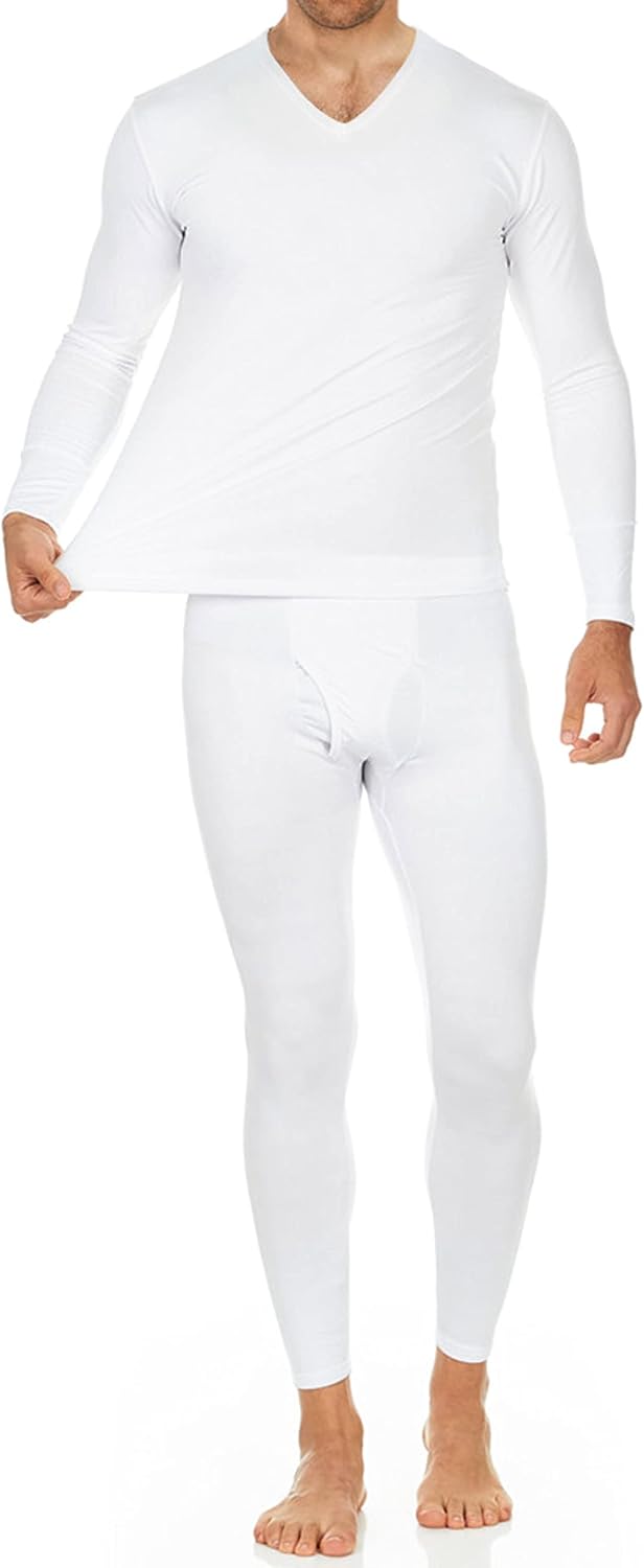 Long Johns Thermal Underwear for Men Fleece Lined Base Layer Set for Cold Weather
