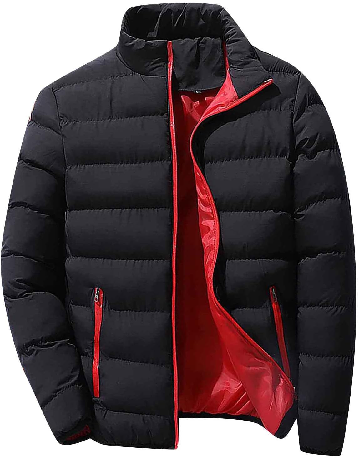 Men's Jacket Packable Puffer Lightweight Windproof Winter Coat Outwear Light Jackets for Men, L-5XL